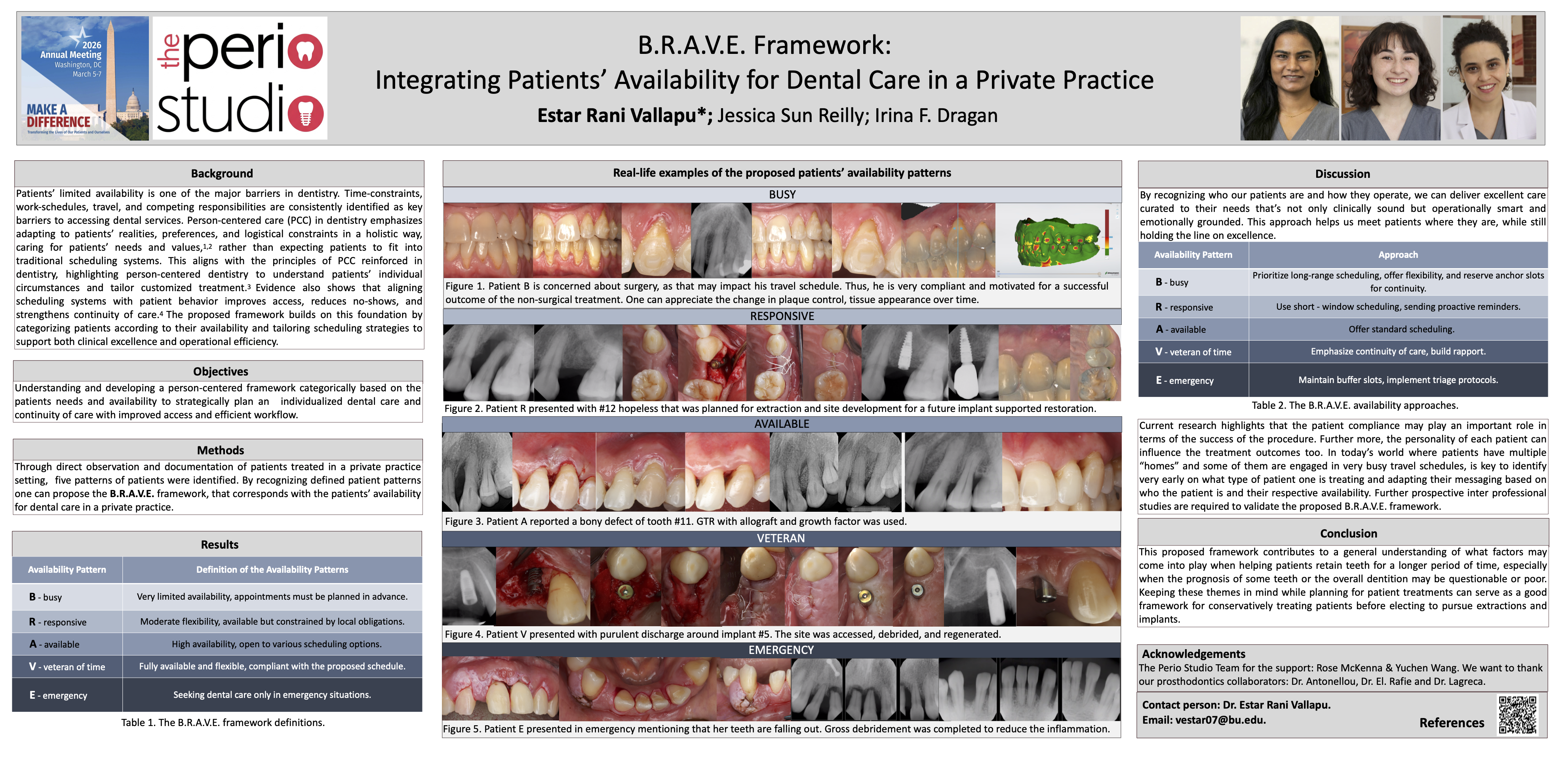 BRAVE Framework: Integrating Patients Availability for Dental Care in a Private Practice