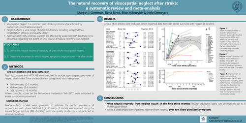 The natural recovery of visuospatial neglect after stroke: a systematic review and meta-analysis